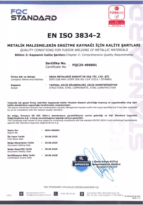 TS EN ISO 3834-2